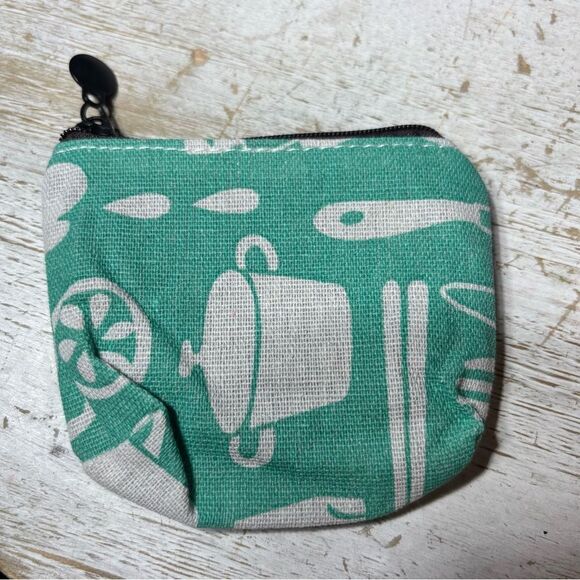 New! Cooking Small Change Purse Canvas Coin Purse Zipper Pouch Bag Cute Mini Pur - Picture 1 of 2